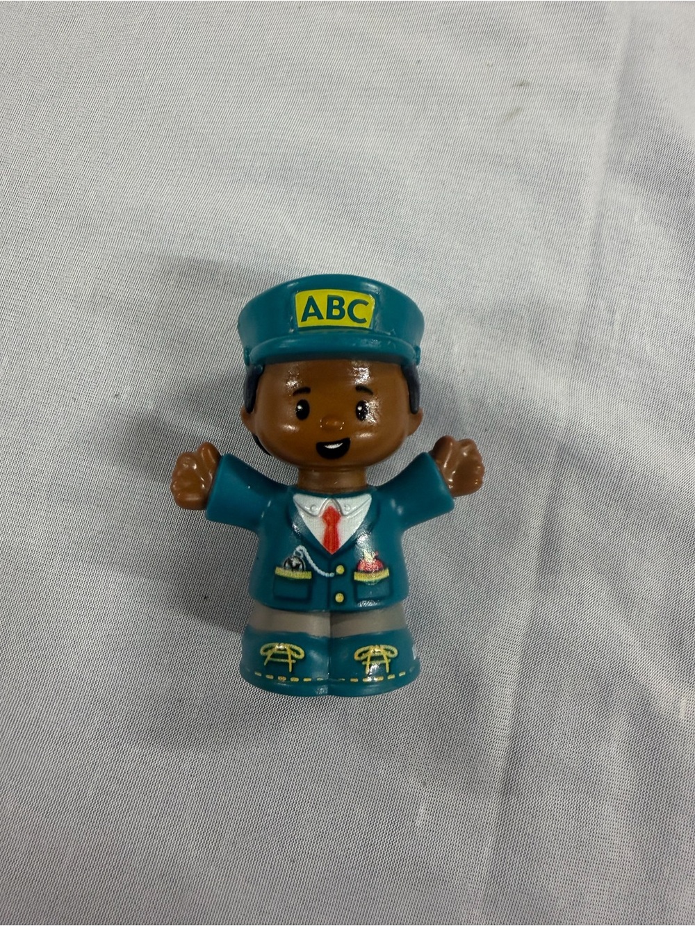 ABC Train Conductor Zoo Little People Pocket Watch Brown Hair Fisher-Price 2016